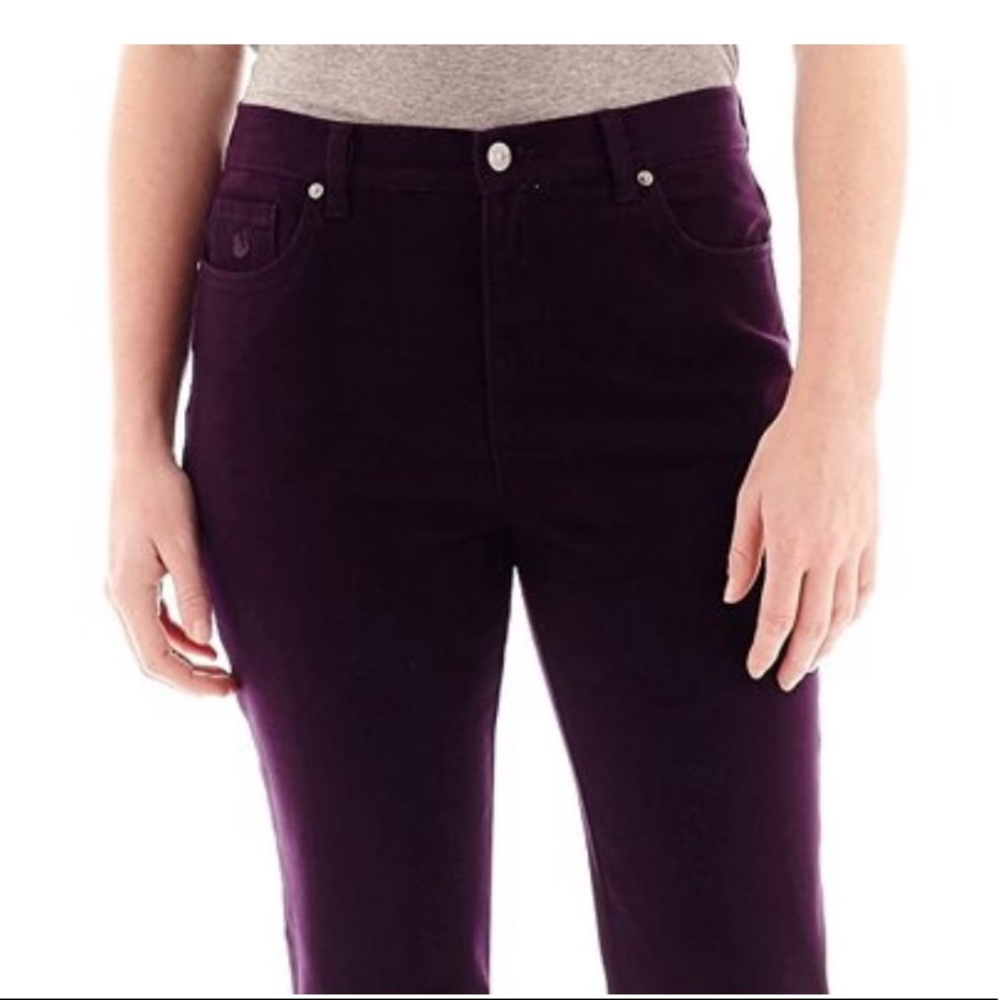 Gloria Vanderbilt Purple Corduroy Pants Size 6